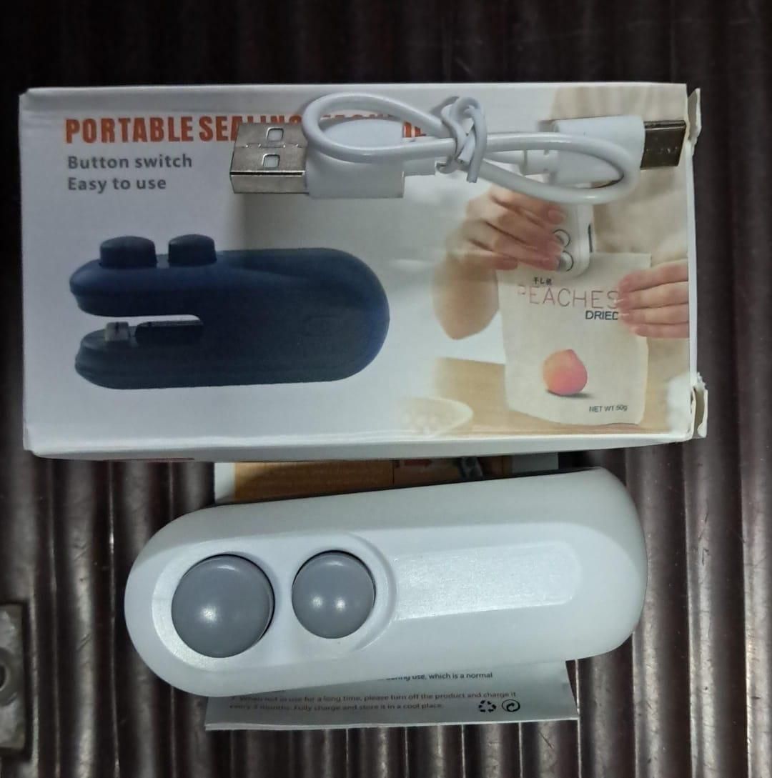 SealMaster Pro: Portable 2-in-1 USB Rechargeable Magnetic Bag Sealer & Cutter