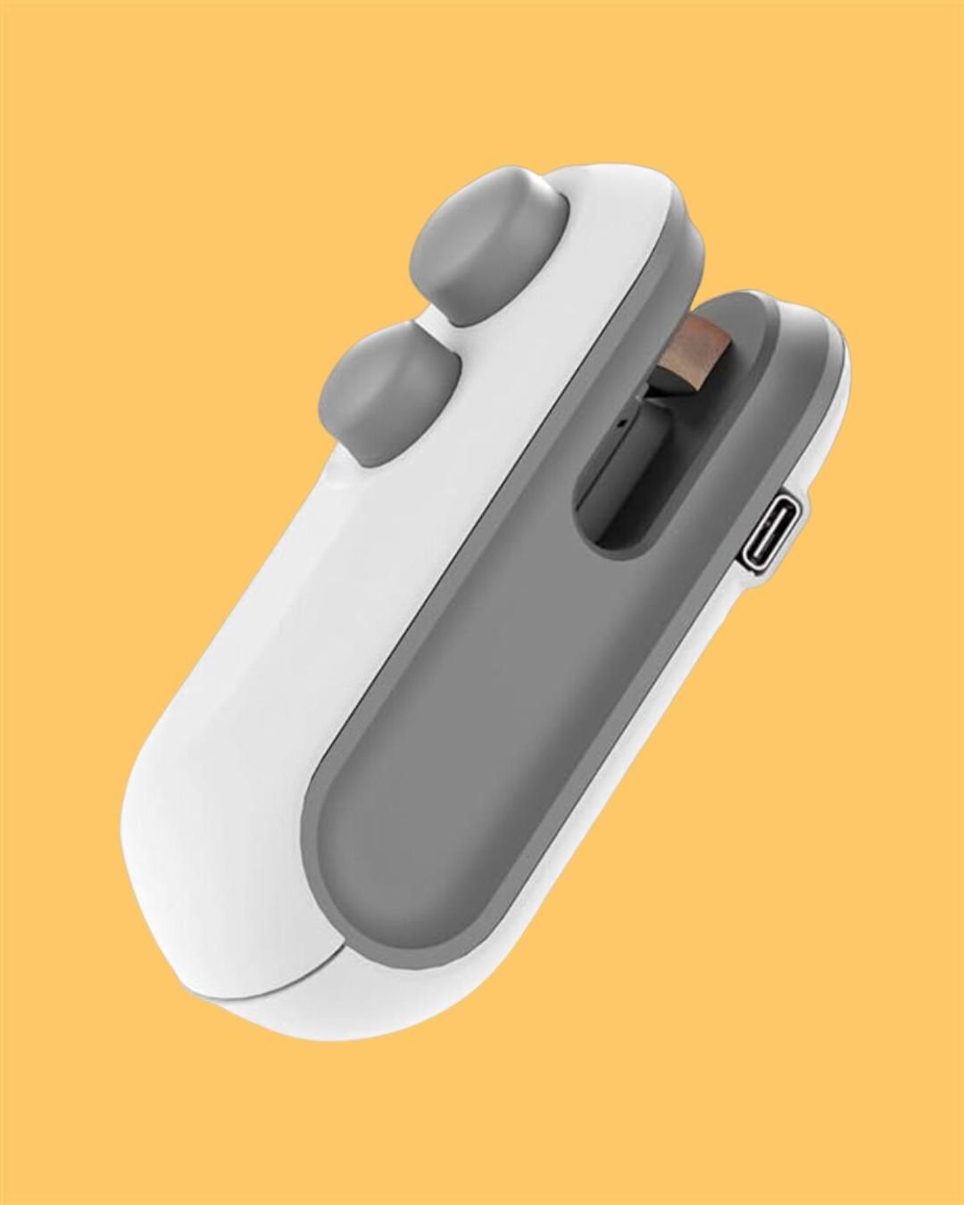 SealMaster Pro: Portable 2-in-1 USB Rechargeable Magnetic Bag Sealer & Cutter