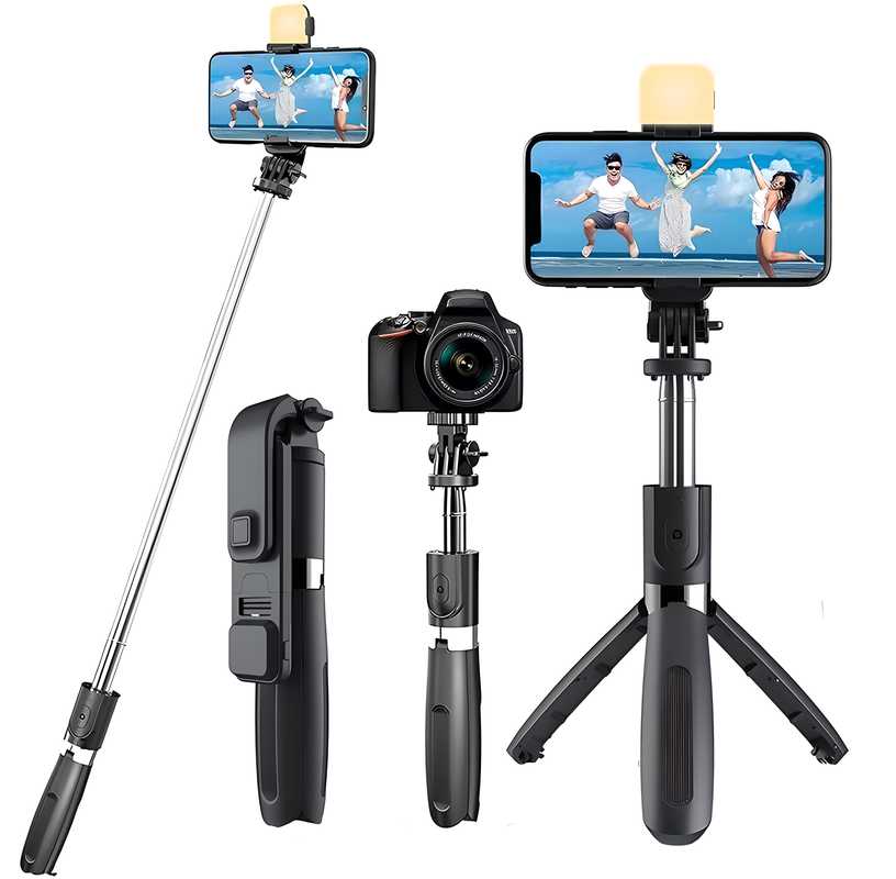 SnapPro Flex: Extendable 3-in-1 Selfie Stick Tripod with Bluetooth Remote