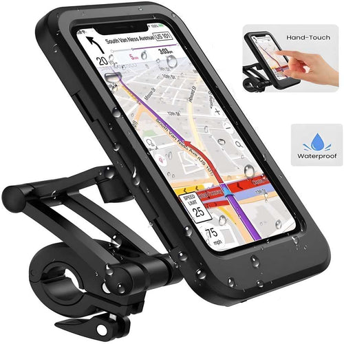 GlideGrip 360° – Ultimate Waterproof Rotating Bike Phone Mount for All Smartphones