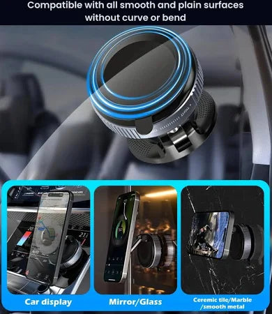 MagnaHold Vacuum Suction Phone Bracket Powerful Hold, Smooth Release